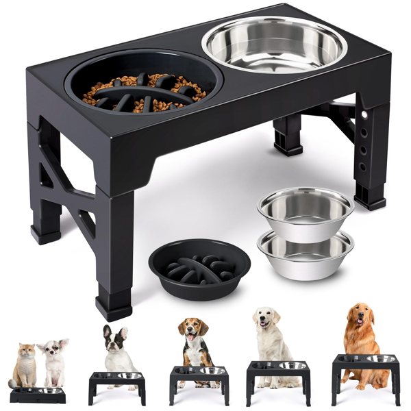 Elevated dog bowls